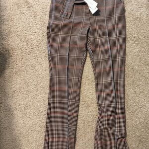NWT Veronica Beard Chicory Multi Houndstooth Pants- size 8
